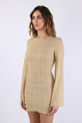 Abito Jacquard Lurex Gold - 7
