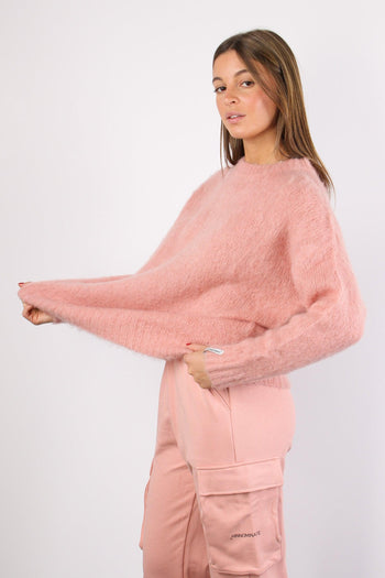 Maglia Girocollo Mohair Old Rose - 4