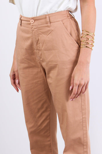 Pantalone Gamba Dritta Elastic Nude - 7