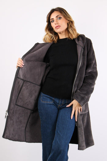 Cappotto Ecomontone Reversibil Graphite - 4