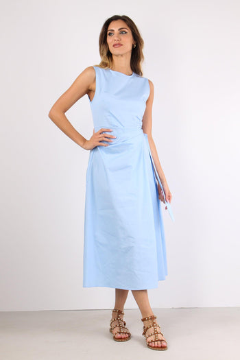 Abito Cotone Ripresa Azzurro - 2