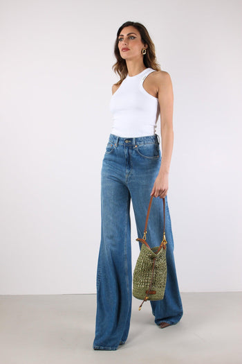 Beatrix Denim Palazzo Denim Medio - 5