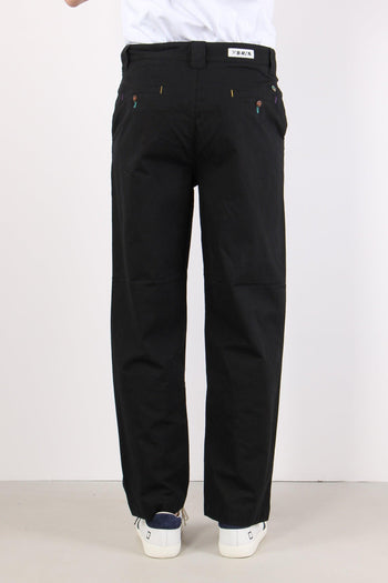 Pantalone Gamba Larga Nero - 6
