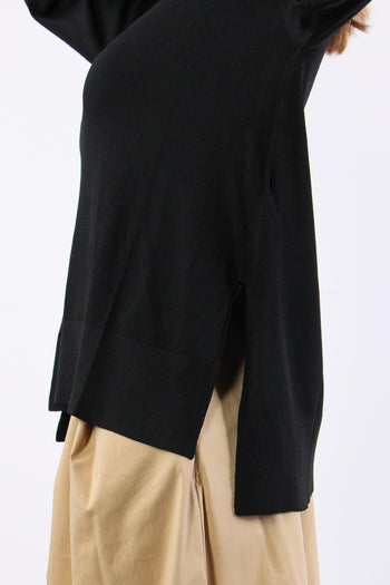 Maglia Girocollo M/l Basica Nero - 8