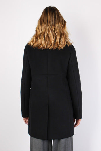 Cappotto Misto Cashmere Nero - 3