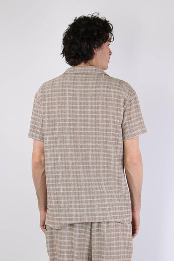 Camicia Tessuto Lavorato Sabbia - 5