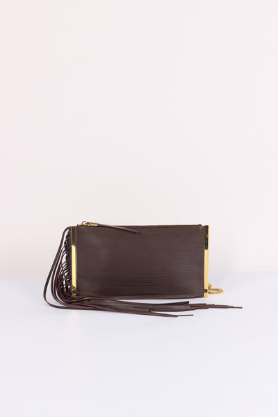 Pochette Frange Cacao
