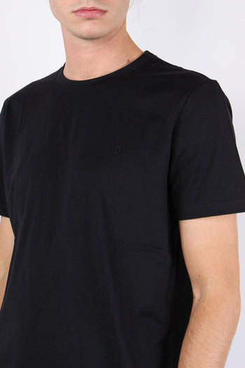 T-shirt Logo Gommato Nero - 6