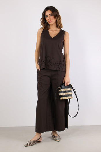 Pantalone Cropped Cotone Moro - 5