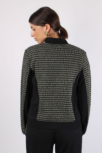 Felpa Zip Boucle Nero/jasmine - 3