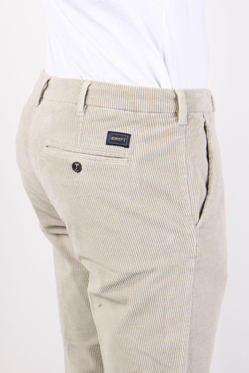 Pantalone Chino Velluto Grigio Perla - 6