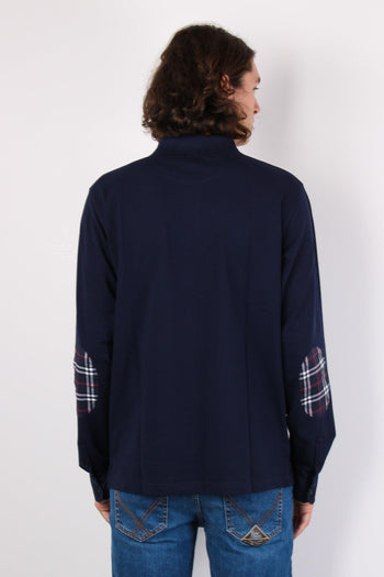 Polo Toppe Contrasto Navy Blue - 3