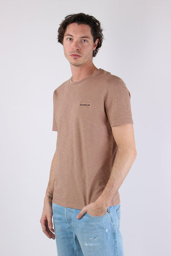 T-shirt Cotone Fiammato Logo Patch Orzo - 3