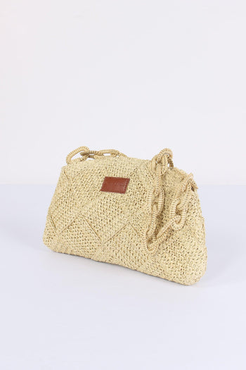 Pochette Rafia Manico Catena Corda - 4