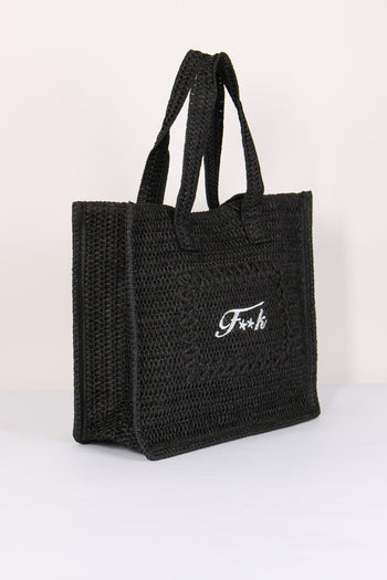 Borsa Rafia Nero - 5
