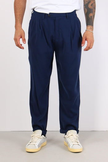 Banana Pantalone Cupro Blu - 2