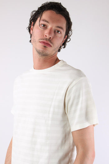 T-shirt Girocollo Basica Off White - 7