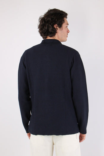 Cardigan In Maglia Navy - 5