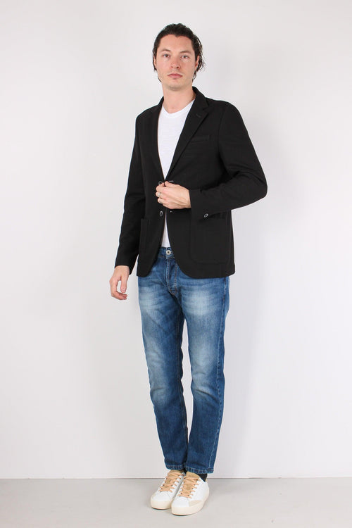 Lucky Giacca Camicia Tascona Nero