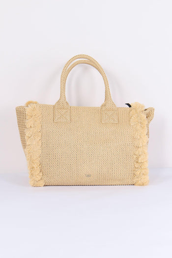 Shopping Beach Rafia Paglia/nero - 3