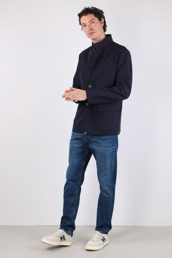 Jacket Gancio Nylon Stretch Blu - 2