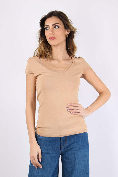 Eric Maglia Viscosa Placca Beige