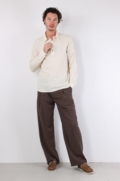 Attore Camicia Polo Operata Beige