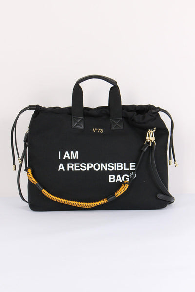 Responsible Sacca Canvas Nero
