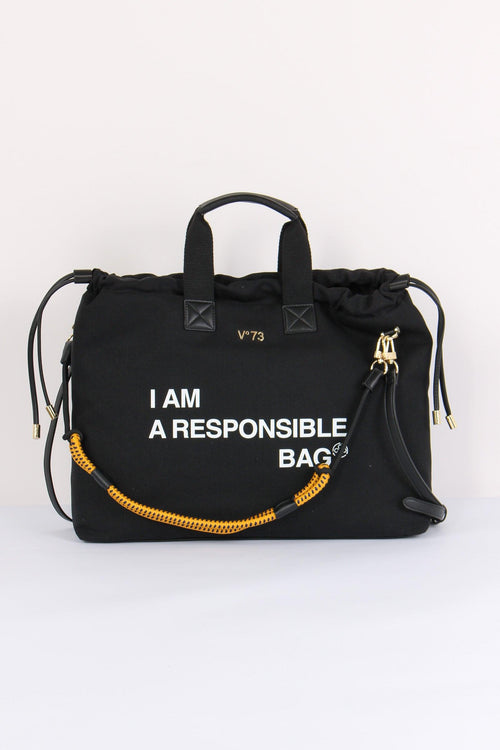 Responsible Sacca Canvas Nero