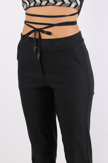 Pantalone Bengalina Spacchetti Nero - 7
