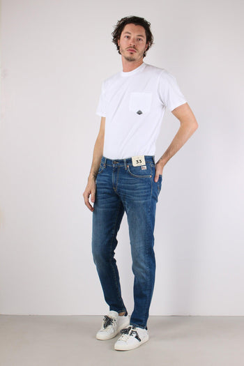 Denim Slim Fit Denim Medio - 4