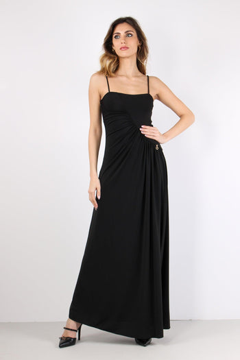 Malala Abito Lungo Fluido Black - 3