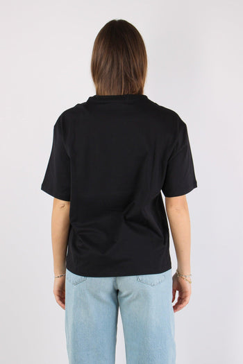 T-shirt Scritta Centrale Nero - 4