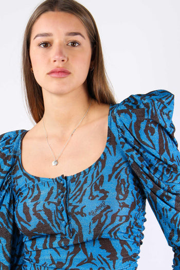 Maglia Arriccio Zebra Lurex Blu Tiger - 6