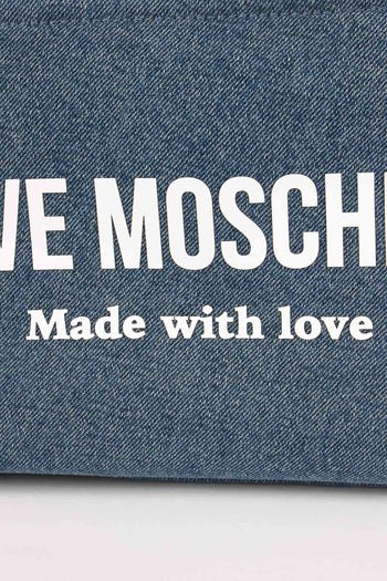 Shopping Mini Canvas Lettering Denim - 6