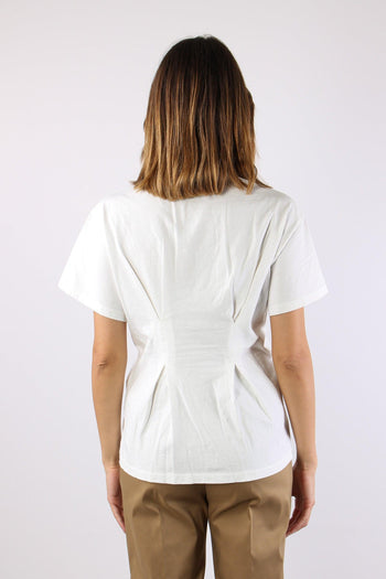 T-shirt Clessidra Riprese Panna - 4