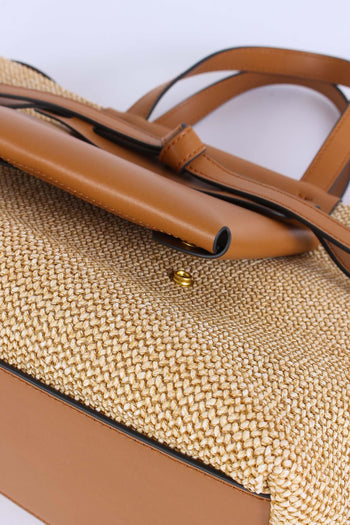 Belty Shopping Mini Rafia Naturale/cuoio - 7