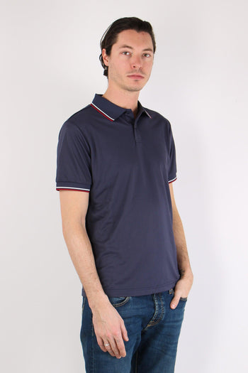 Hari Polo Collo Righe Navy Blue - 10