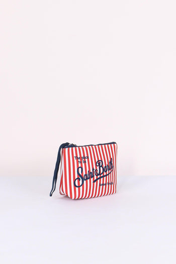 Aline Pochette Righe Rosso/bianco - 4