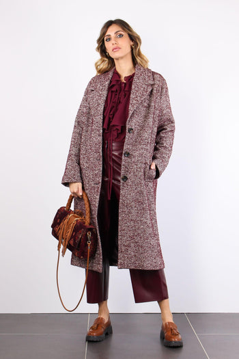 Cappotto Spinato Bordeaux - 5