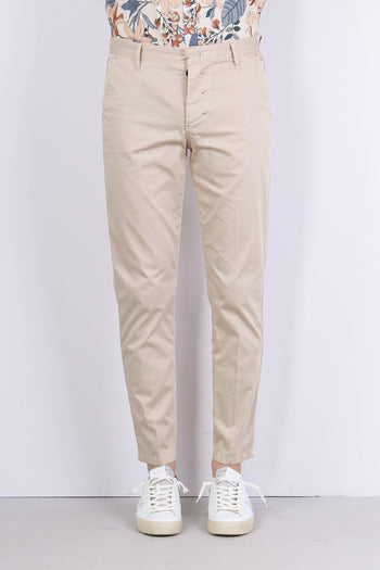 Pantalone Chino Rasatello Beige - 2