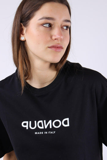 T-shirt Scritta Centrale Nero - 7