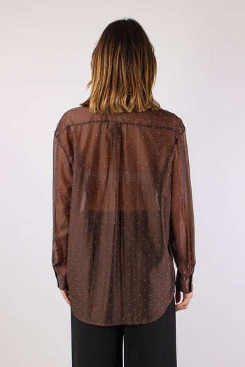 Camicia Over Mussola Strass Moro - 4