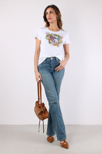 T-shirt Slim Fantasia Bianco/resort - 2