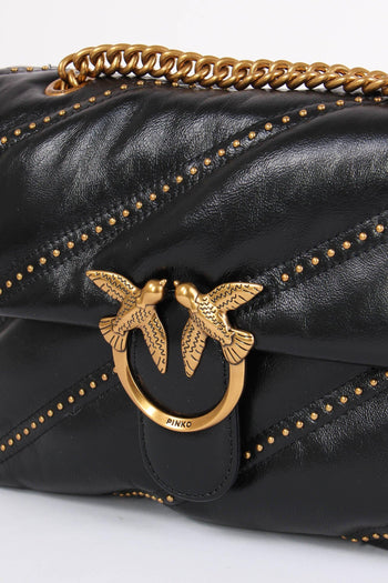 Tracolla Love Puff Shiny Nero/gold - 4