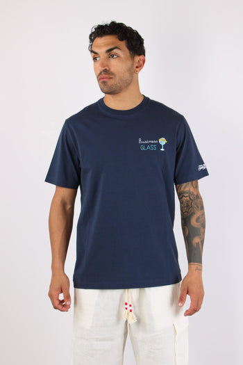 T-shirt Scritta Ricami Business Glass - 2