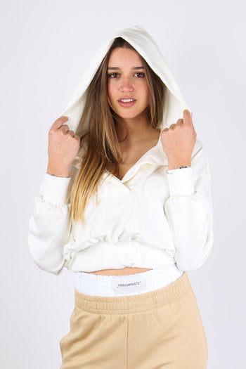 Felpa Over Scavo V Off White - 6