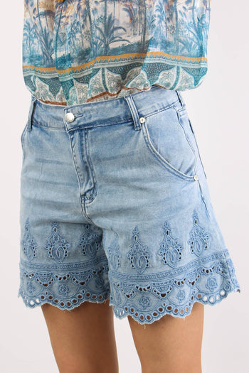 Bermuda Denim Inserto Sangallo Denim - 3