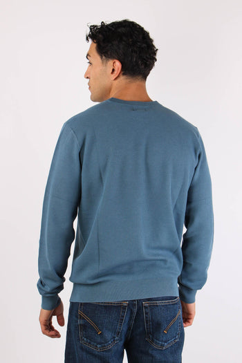 Maglia Girocollo Punto Riso Avio - 4