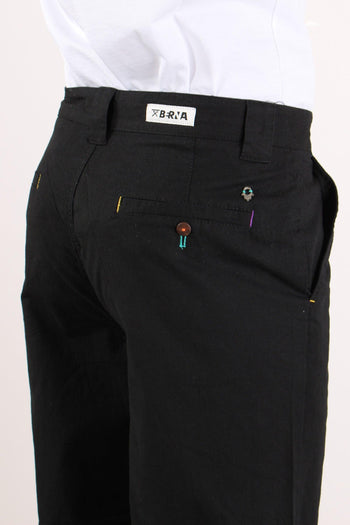 Pantalone Gamba Larga Nero - 10